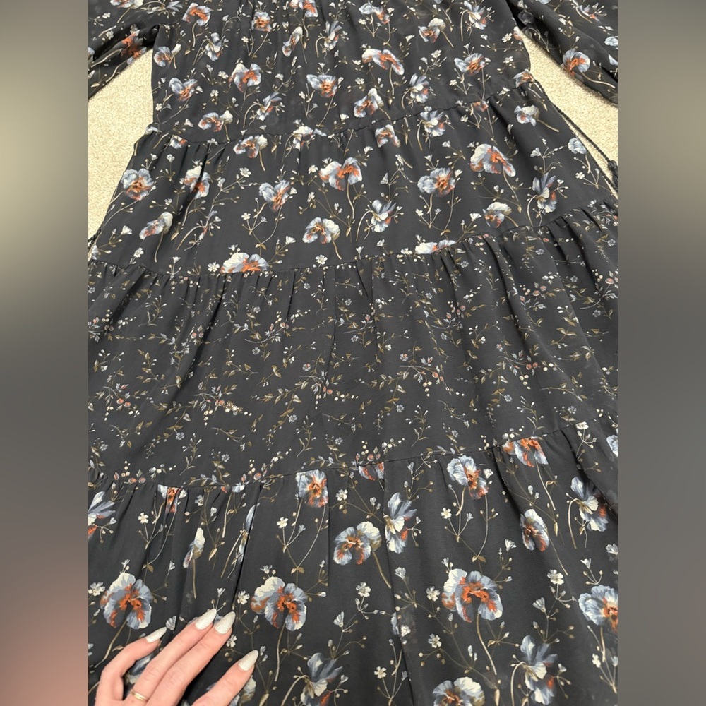 Ulla Johnson - Skye Floral Print Silk Georgette Dress - size 4 - Gorgeous - Picture 8 of 16